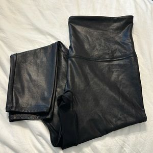 Spanx Faux Leather Leggings (petite)